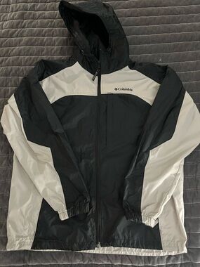 Columbia Black & Light Gray Hooded Jacket